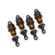 Amortiguadores cortos Mini GTR de aluminio naranja (4)