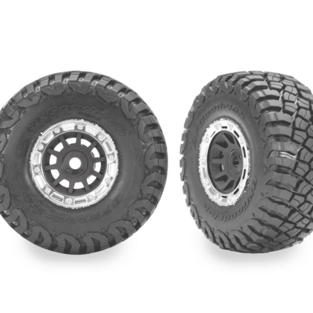 Ruedas grises y cromadas de 1.4" con neumáticos BFG Mud-Terrain (2)