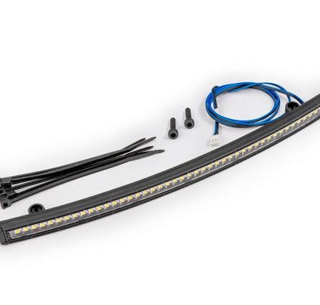 Barra de luces LED para techo (curva, alto voltaje) (44 LED blancos (una fila), 180 mm de ancho)