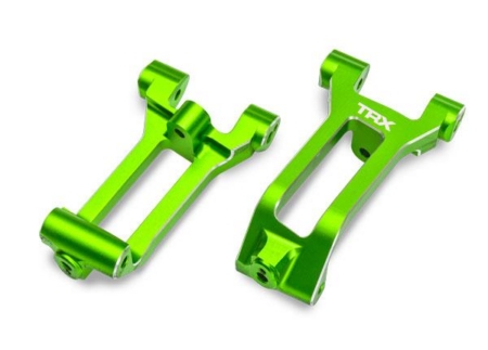 Bloques de ruedas (cubos en C), aluminio 6061-T6 (anodizado verde), izquierdo y derecho/BCS de 3 x 8 mm (con fijador de roscas) (6)
