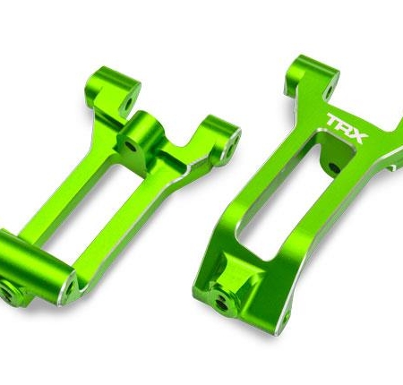 Bloques de ruedas (cubos en C), aluminio 6061-T6 (anodizado verde), izquierdo y derecho/BCS de 3 x 8 mm (con fijador de roscas) (6)