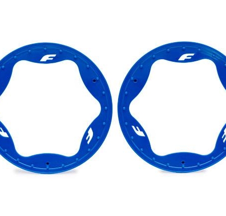 Anillos Beadlock traseros, azules (4,3") (2)