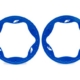 Anillos Beadlock traseros, azules (4,3") (2)