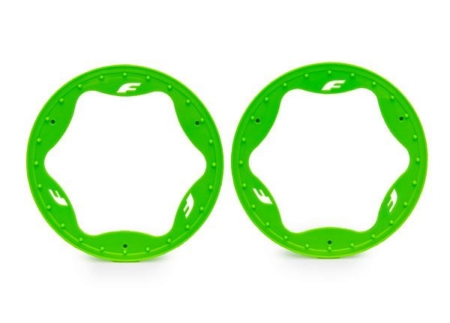 Anillos de bloqueo de talón, traseros, verdes (4,3") (2)