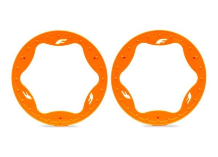 Anillos Beadlock traseros, naranja (4,3") (2)