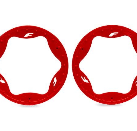 Anillos de bloqueo de talón, traseros, rojos (4,3") (2)