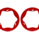 Anillos de bloqueo de talón, traseros, rojos (4,3") (2)