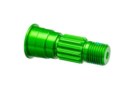 Eje de mangueta delantero, aluminio 6061-T6 (anodizado verde)