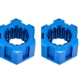 Cubos de rueda, hexagonales, delanteros (aluminio 6061-T6, anodizado azul) (2)