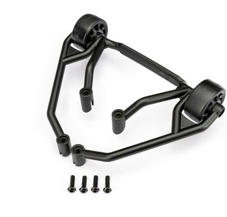 Barra anti-caballitos, negra (montada)