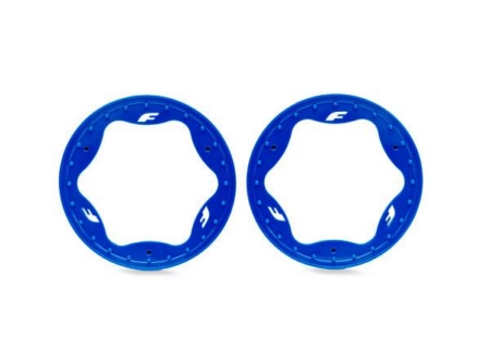 Anillos Beadlock delanteros, azules (3,5") (2)