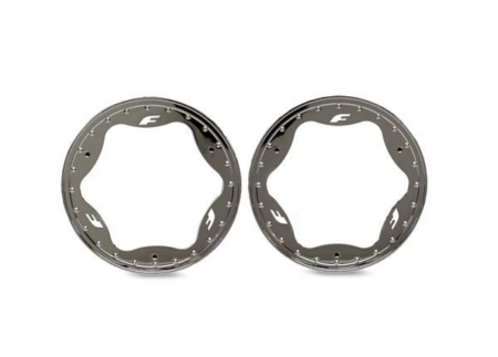 Anillos Beadlock delanteros cromados (3,5") (2)