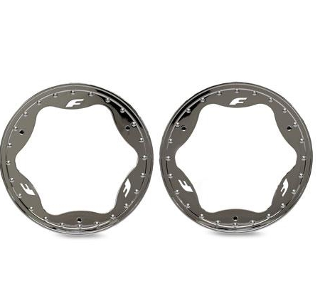 Anillos Beadlock delanteros cromados (3,5") (2)