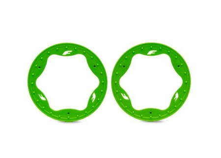 Anillos Beadlock delanteros, verdes (3,5") (2)