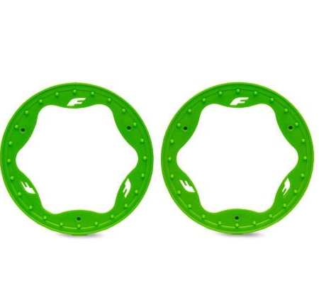Anillos Beadlock delanteros, verdes (3,5") (2)