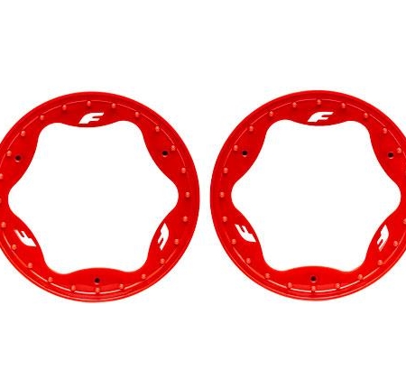 Anillos Beadlock delanteros, rojos (3,5") (2)