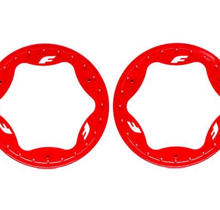 Anillos Beadlock traseros, rojos (3,9") (2)