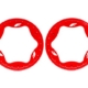 Anillos Beadlock traseros, rojos (3,9") (2)