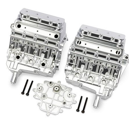 Bloque de motor, cromo satinado/3x25 mm CS (4)