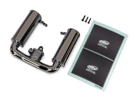 Admisión del motor, cromo negro/ 3 x 12 mm CS (1)/ 2,5 x 12 mm CS (2)