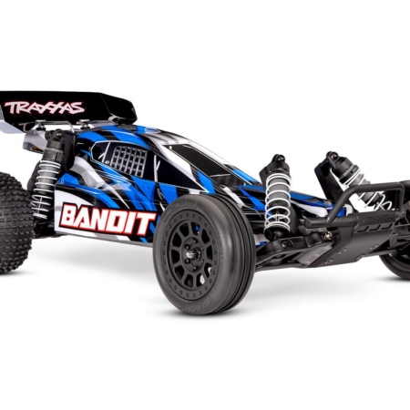 Traxxas BANDIT 1/10 2wd Brushed HD con batería y cargador USB-C Azul X