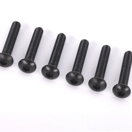 Tornillos, máquina de cabeza de botón de 4 x 24 mm (impulsión hexagonal) (6)