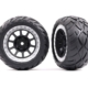 Neumáticos y ruedas, ensamblados (2.2' gris grafito, ruedas beadlock cromadas satinadas, neumáticos Anaconda de 2.2' con insertos de espuma) (2) (Bandit trasero)