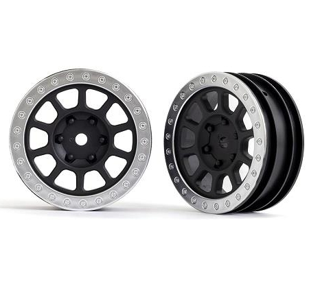 Ruedas, 2.2' (gris grafito, beadlock cromado satinado) (2) (Bandit delanteras)