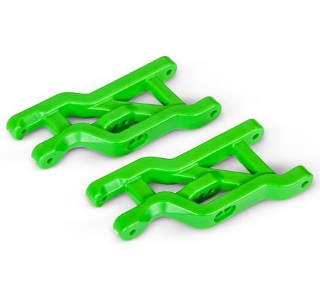Brazos de suspensión, verdes, delanteros, de alta resistencia (2)