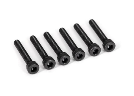 Tornillos de cabeza hueca hexagonal de 3 x 18 mm (6)
