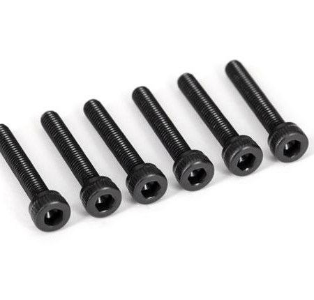 Tornillos de cabeza hueca hexagonal de 3 x 18 mm (6)