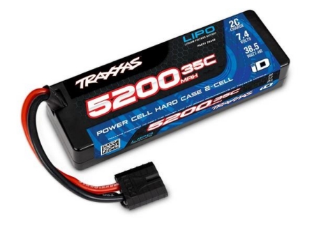 Celda de energía LiPo 5200 mAh 7,4 V 2S 35 C Estuche rígido