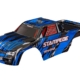 Carrocería, Stampede (también compatible con Stampede VXL), azul (pintada, calcomanías aplicadas) (ensamblada con soportes de carrocería delanteros y traseros para montaje sin clip)