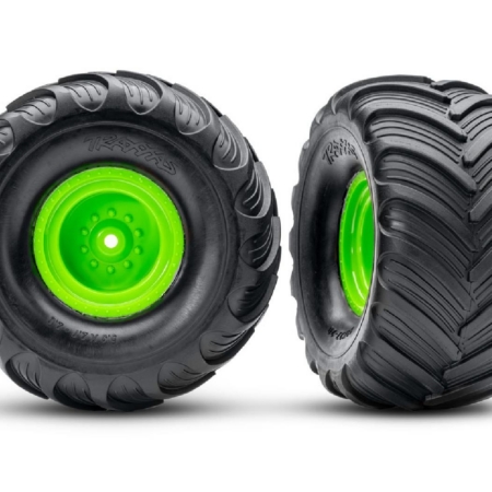 Ruedas verdes de Monster Truck y neumáticos Terra Groove (2)