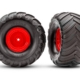Ruedas rojas de Monster Truck y neumáticos Terra Groove (2)