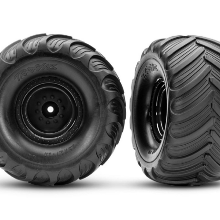 Ruedas negras de Monster Truck y neumáticos Terra Groove (2)