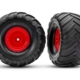 Ruedas rojas de Monster Truck y neumáticos Terra Groove (2)