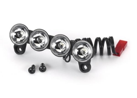 Barra de luz LED, delantera (ensamblada)/ 3x8 BCS (2)/ 2,5x8 BCS (2) (requiere parachoques delantero n.° 5835X para Slash 2WD, n.° 3635 para Stampede 2WD, n.° 3630 para Bigfoot n.° 1 2WD, n.° 6835X para Slash 4WD o n.° 6735 para Stampede 4WD)