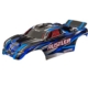 Carrocería, Rustler (también compatible con Rustler VXL), azul (pintada, calcomanías aplicadas) (ensamblada con soportes de carrocería delanteros y traseros para montaje sin clip)