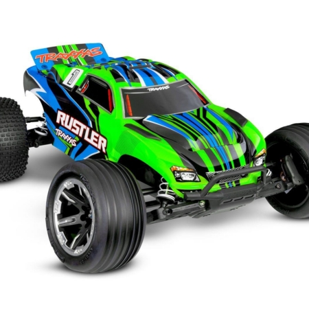 Traxxas Rustler 2wd Brushed HD incluye batería y cargador USB-C Verde