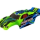 Carrocería, Rustler (también compatible con Rustler VXL), verde (pintada, calcomanías aplicadas) (ensamblada con soportes de carrocería delanteros y traseros para montaje sin clip)