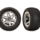Neumáticos y ruedas, ensamblados, pegados (2.8") (ruedas cromadas RXT, neumáticos Alias, insertos de espuma) (2WD eléctrica trasera) (2) (clasificación TSM)