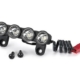 Barra de luz LED, delantera (ensamblada)/ 3x8 BCS (2)/ 2,5x8 BCS (2) (requiere parachoques delantero n.° 3735 para Rustler o Bandit 2WD)