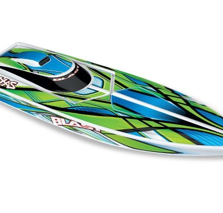 Lancha de carreras Traxxas Blast, TQ2.4GHz, USB - Verde