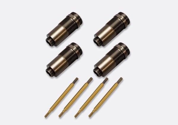 Cuerpos de amortiguadores Traxxas GTR Revo de aluminio 1/10 con ejes TiN (4pcs) TRX5466R