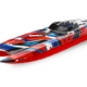Catamarán de carreras Traxxas DCB M41 TQi TSM, ROJO/AZUL