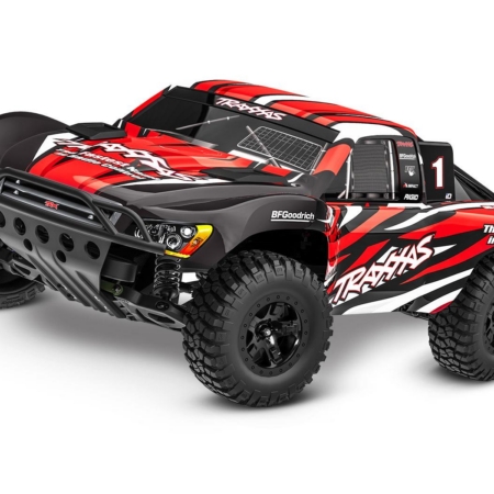 Traxxas Slash: 2WD cepillado HD a escala 1/10 con USB-C - Rojo X