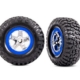 Neumáticos y ruedas, ensamblados, pegados (cromo SCT, ruedas estilo beadlock azules, neumáticos BFGoodrich Mud-Terrain T/A KM2, insertos de espuma) (2) (4WD delantera/trasera, 2WD trasera solamente)