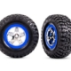 Neumáticos y ruedas, ensamblados, pegados (cromado SCT, ruedas estilo beadlock azules, neumáticos BFGoodrich Mud-Terrain T/A KM2, insertos de espuma) (2) (2WD delantera)