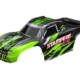 Carrocería, Stampede 4X4 Brushless, verde (pintada, calcomanías aplicadas) (ensamblada con soportes de carrocería delanteros y traseros y soporte de carrocería trasero para montaje sin clip)
